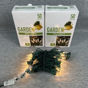 BNIP-Garden Party Mini Lights - 50 Lights Each - New - Indoor Outdoor Pack of 2